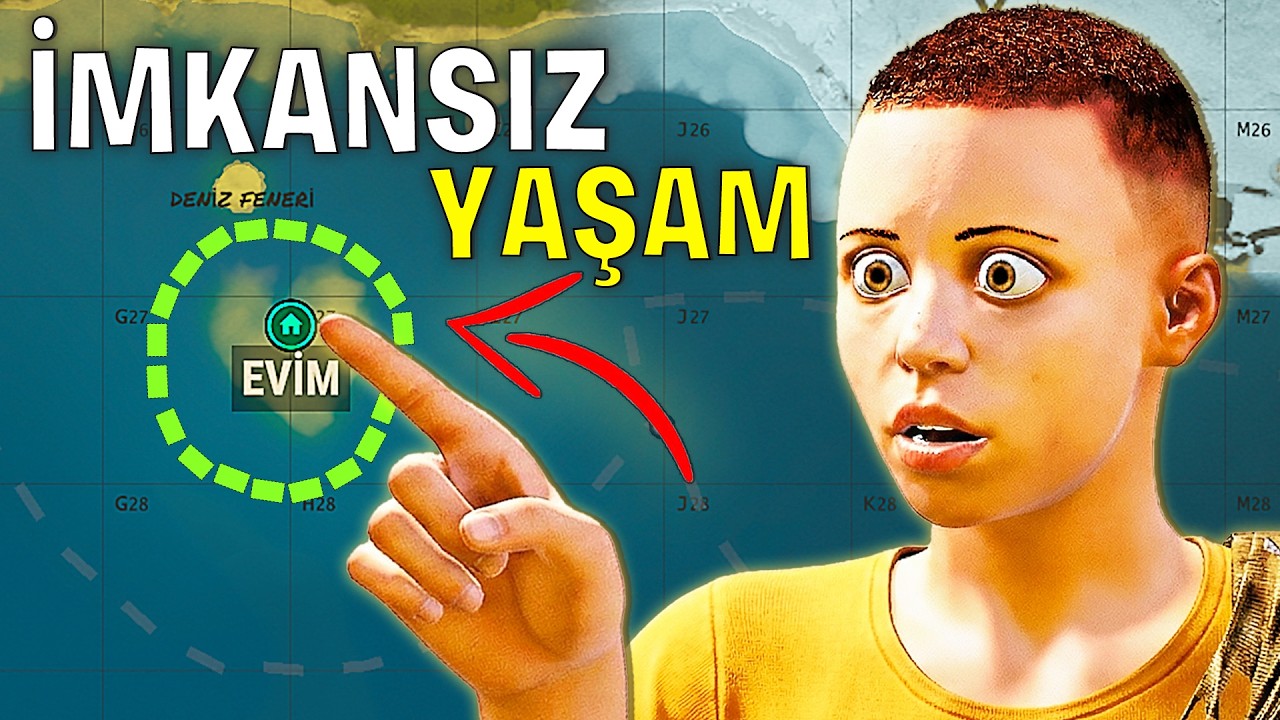 BURADA YAŞAMAK İMKANSIZ ama BAŞARDIK !! (DENİZİN ORTASINDA 48 SAAT) Rust Türkçe