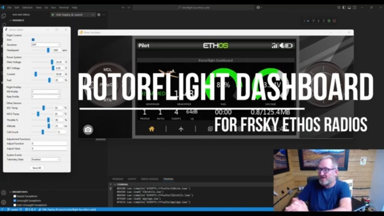 ROTORFLIGHT DASHBOARD | FOR FRSKY ETHOS RADIOS