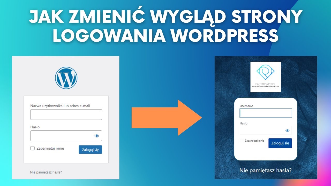 Jak zmienić wygląd strony logowania w WordPress? || Usuń logo WP, spersonalizuj panel po swojemu