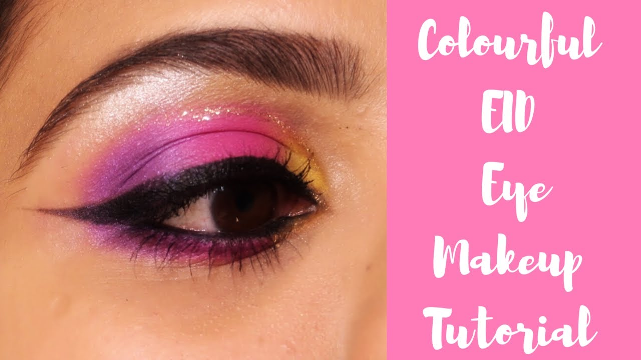 Colourful Eid Eye Makeup Tutorial I Eid Eye Makeup Tutorial I Shimmers and Polishes