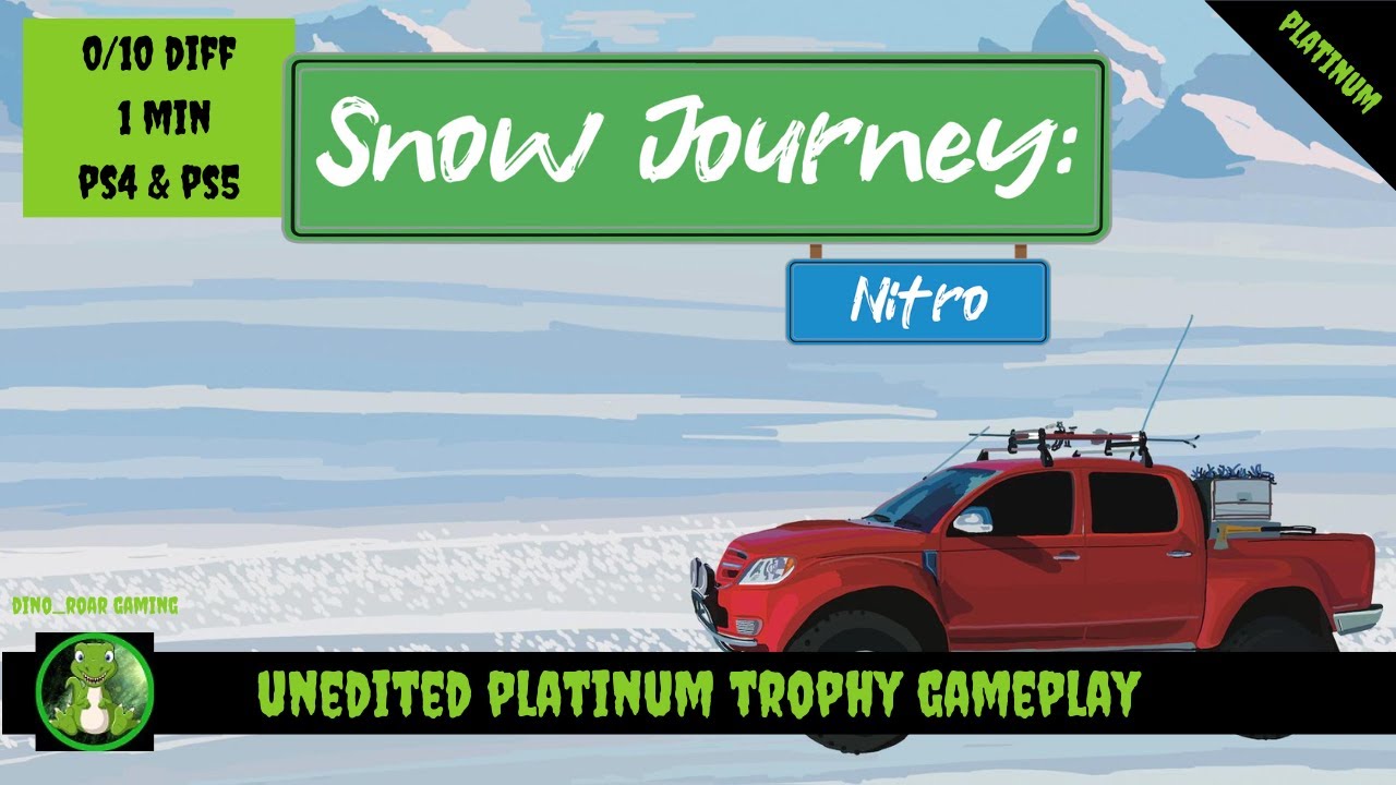 Snow Journey: Nitro - Full Unedited Platinum Trophy Gameplay (PS4/PS5)