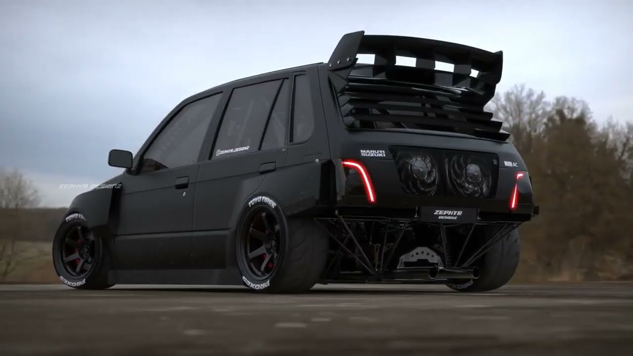 Suzuki mehran 800 Overkiller Rear Engined Concept   Zephyr Designz   4K