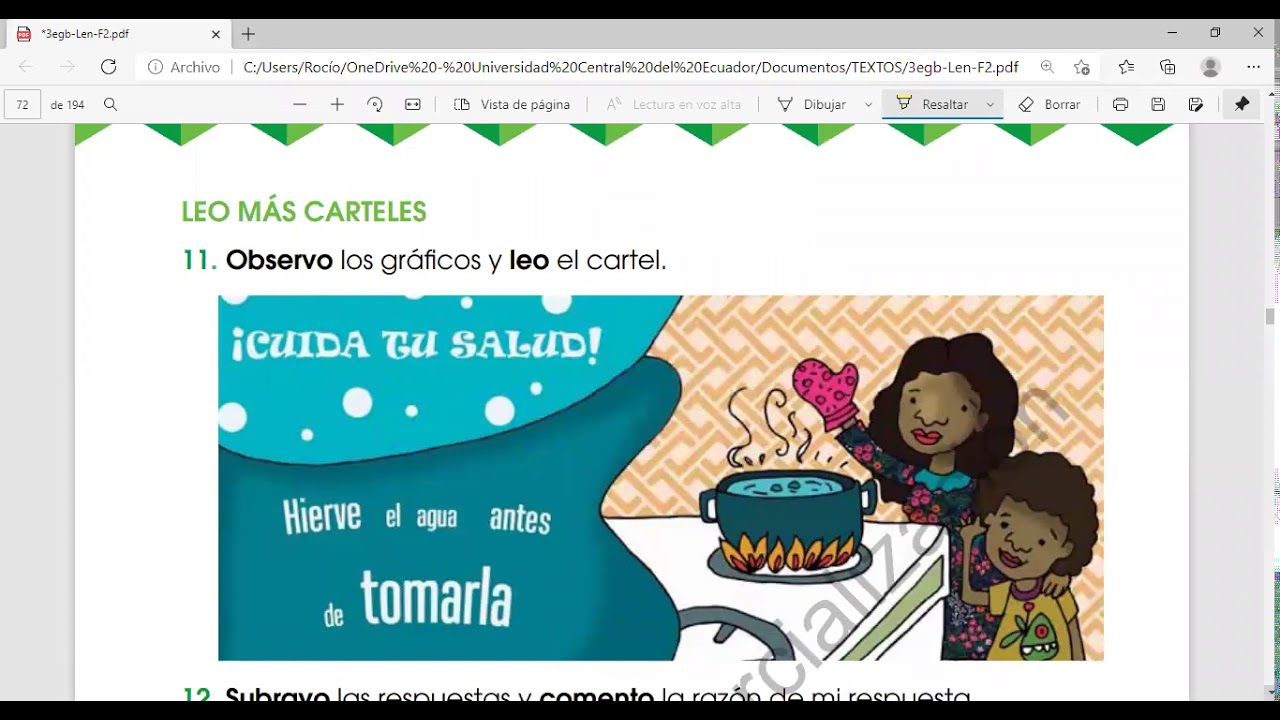 El cartel, Familia de palabras, palabras según su contexto