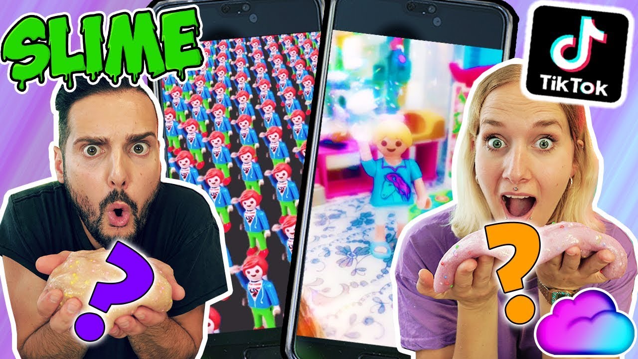 FAMILIE VOGEL TIKTOK Slime Challenge! Julian, Emma, Hannah wählen Schleim Zutaten für Nina + Kaan!