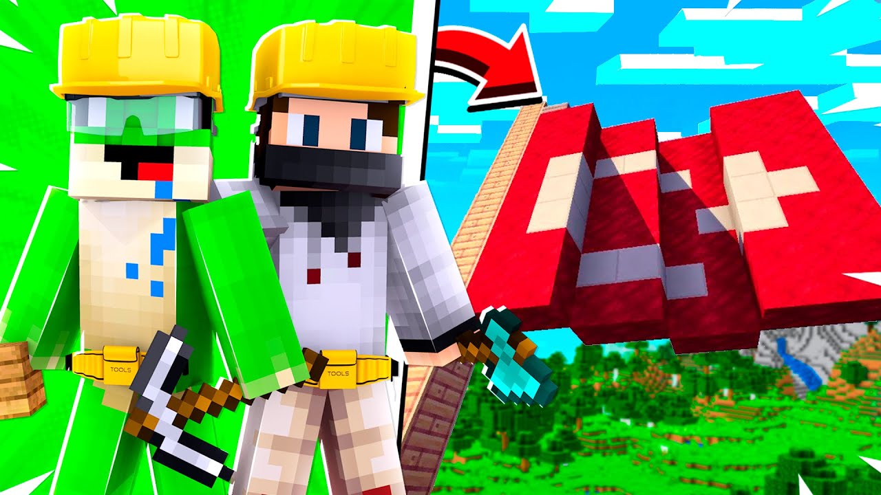 OĞUZLA TÜRK BAYRAĞI YAPARAK TROLLEDİK! ft.OğuzAslan - Minecraft Build Battle