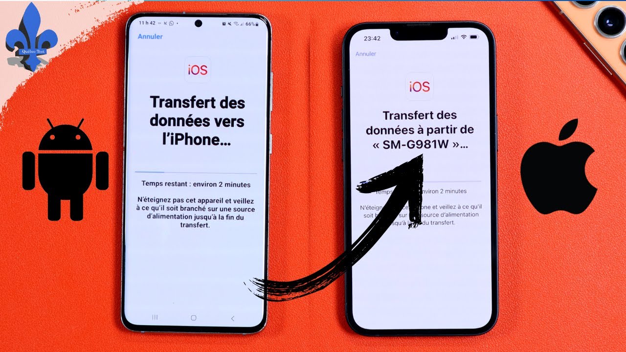 Transférer toutes les données d'un Android vers un iPhone !