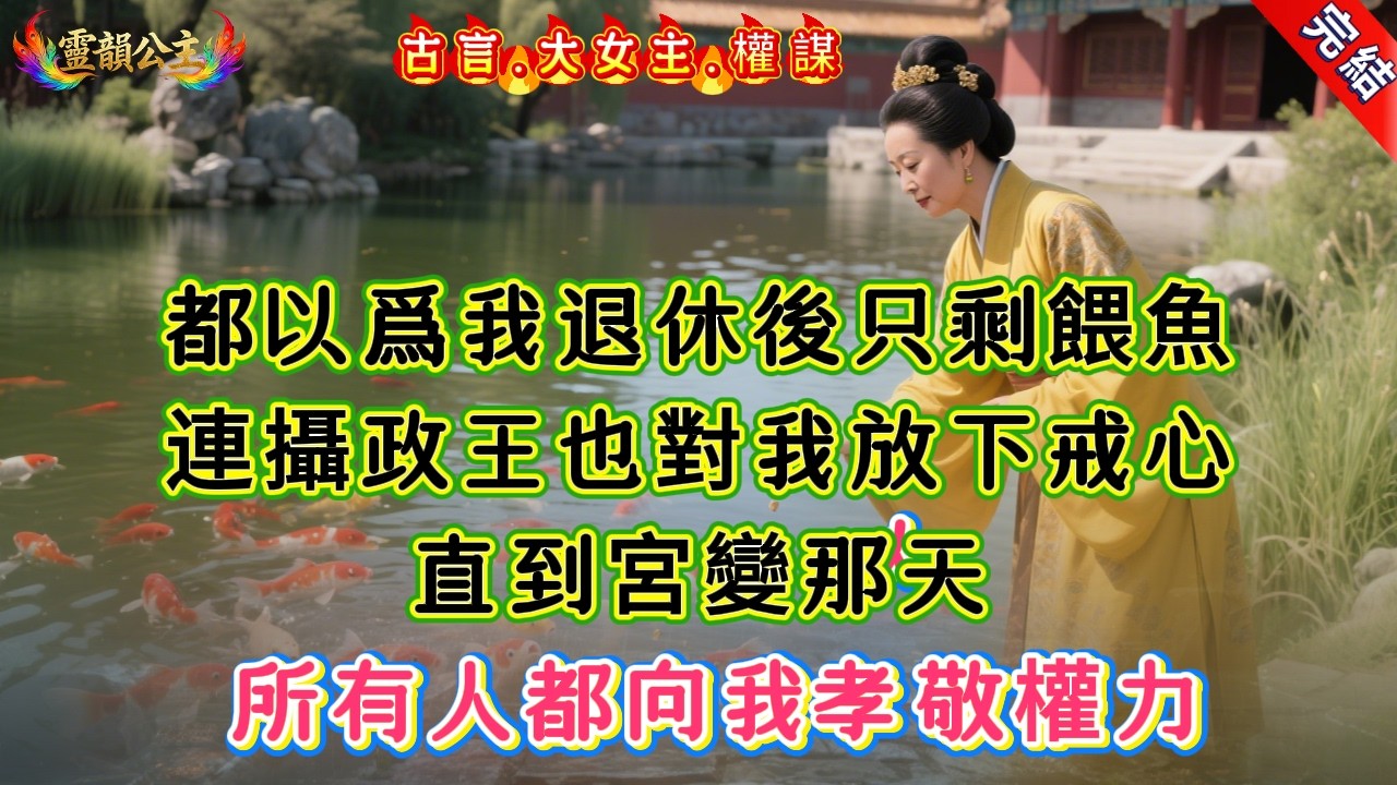 【古言.短篇】《鹹魚太后今天也想退休》都以爲我退休後只剩餵魚，連攝政王也對我放下戒心，直到宮變那天，所有人都向我孝敬權力 #爽文