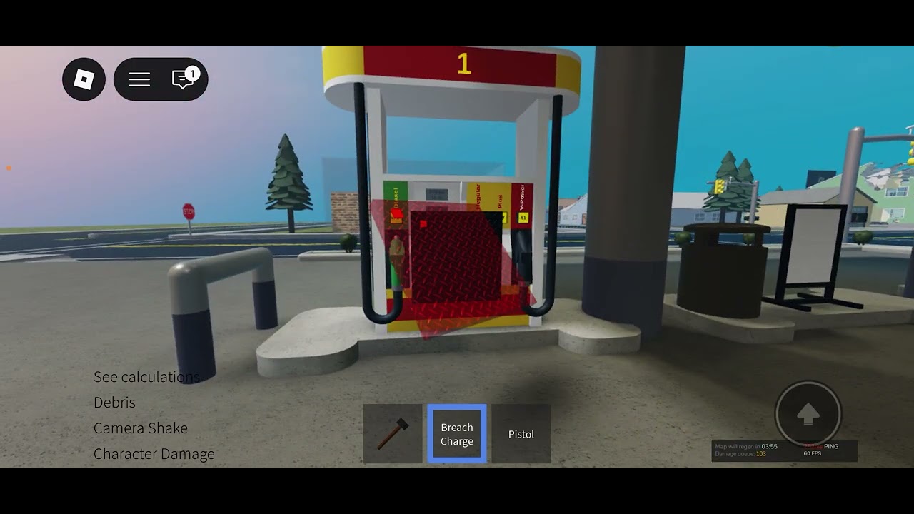 Playing smashing game with my friend
