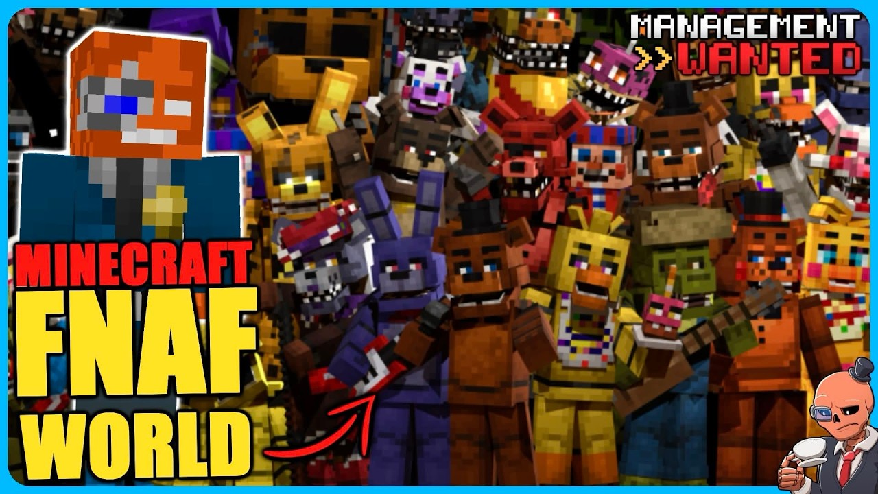 Building my own FNAF Pizzeria in Minecraft // Management Wanted 1.0