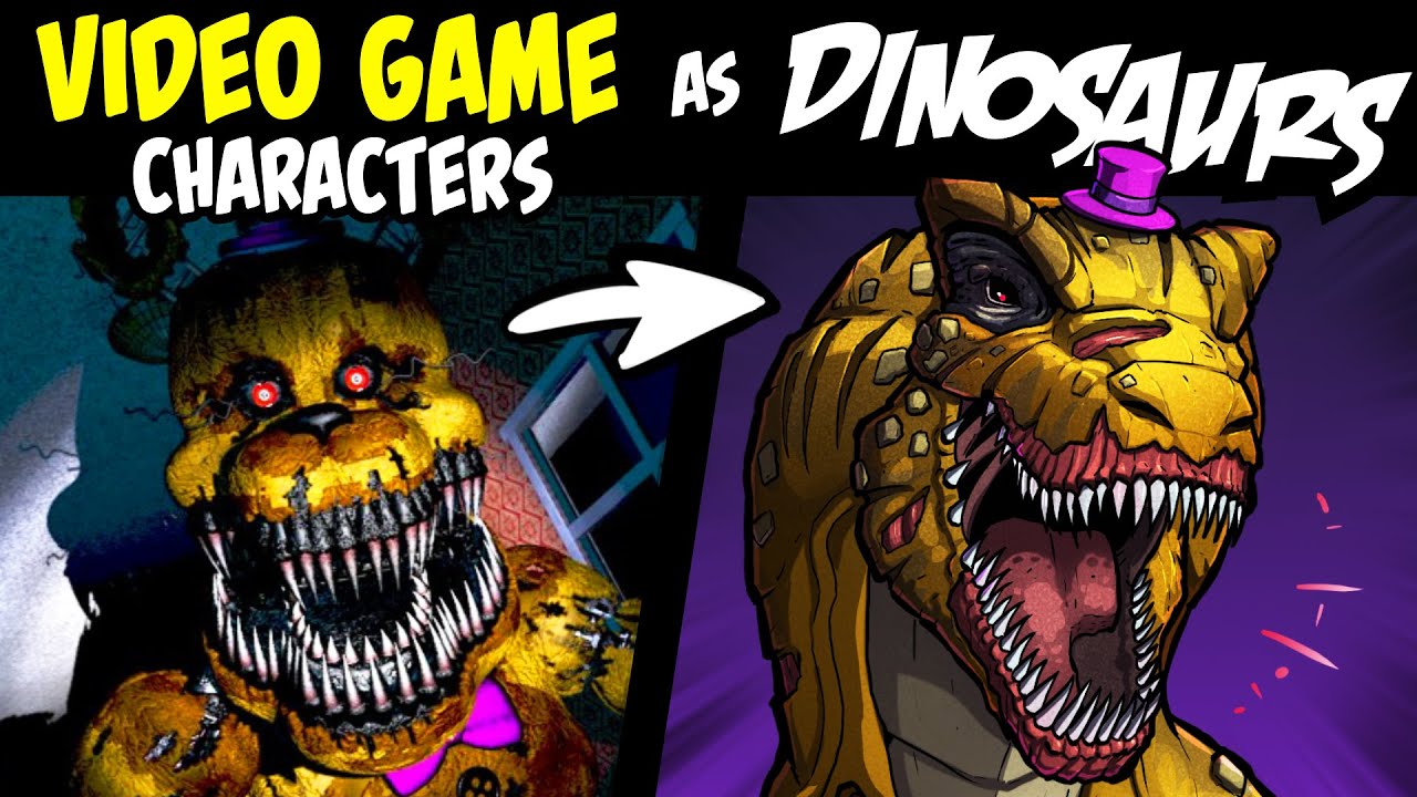 What if FAMOUS VIDEO GAME CHARACTERS Were DINOSAURS?! (Stories & Speedpaint)