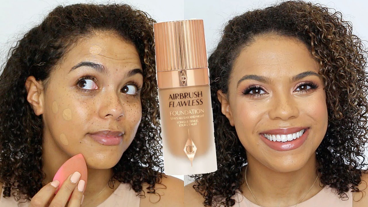 Charlotte Tilbury Airbrush Flawless Foundation Review + Wear Test! 12 DAYS of FOUNDATION DAY 8