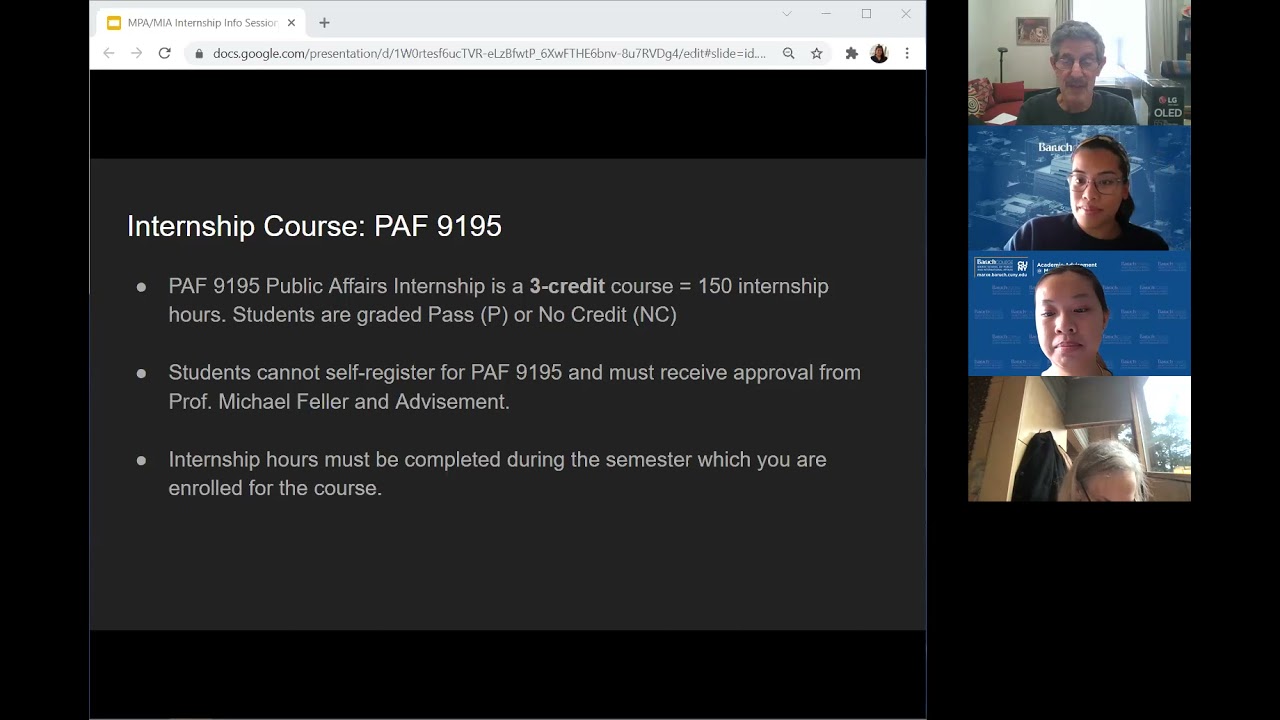 Internship Info Session MPA, MIA 10 25 21