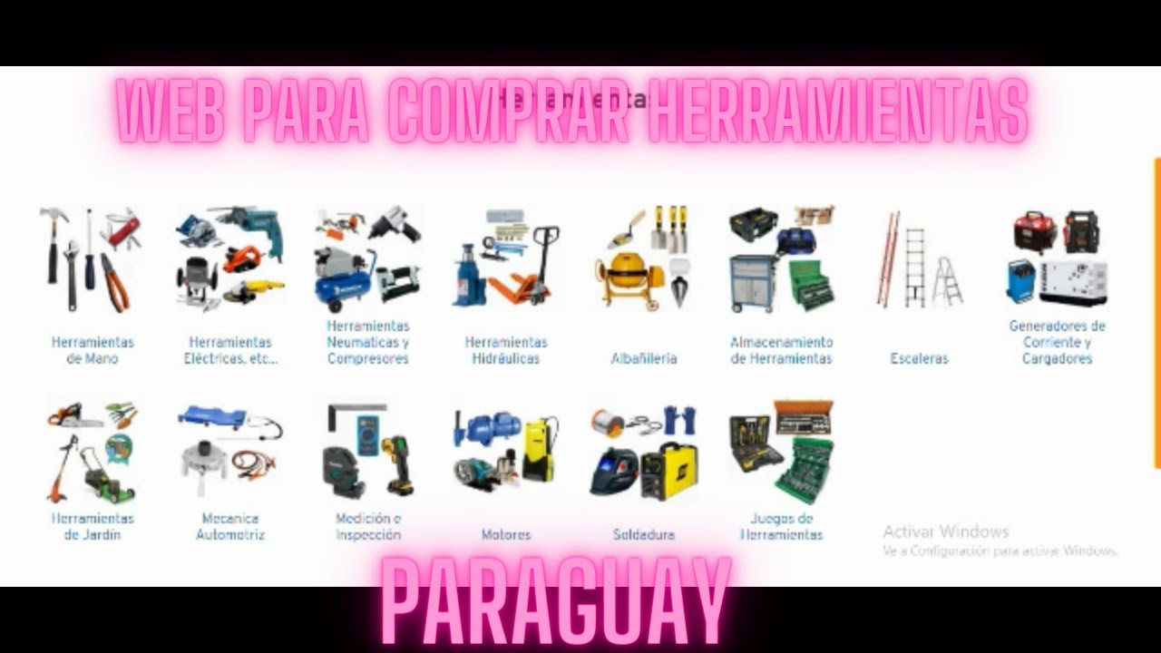 WEB PARA COMPRAR HERRAMIENTAS EN PARAGUAY