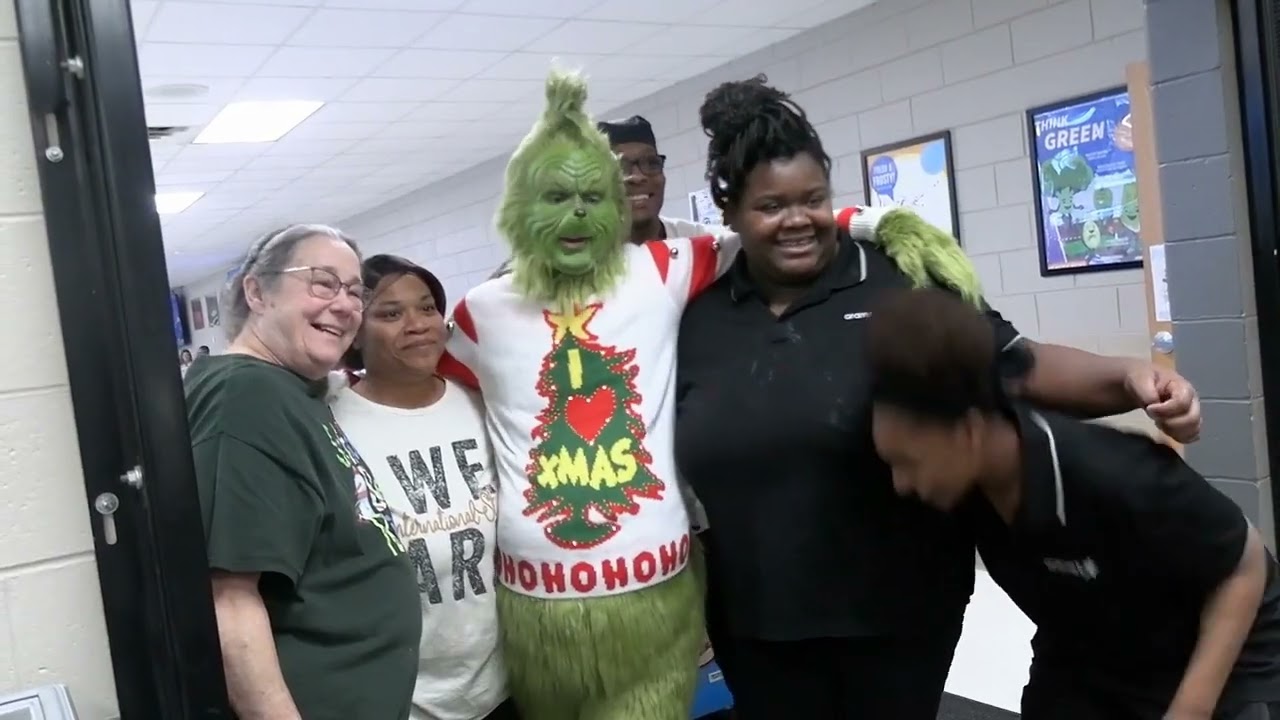The Grinch visits I.S. 