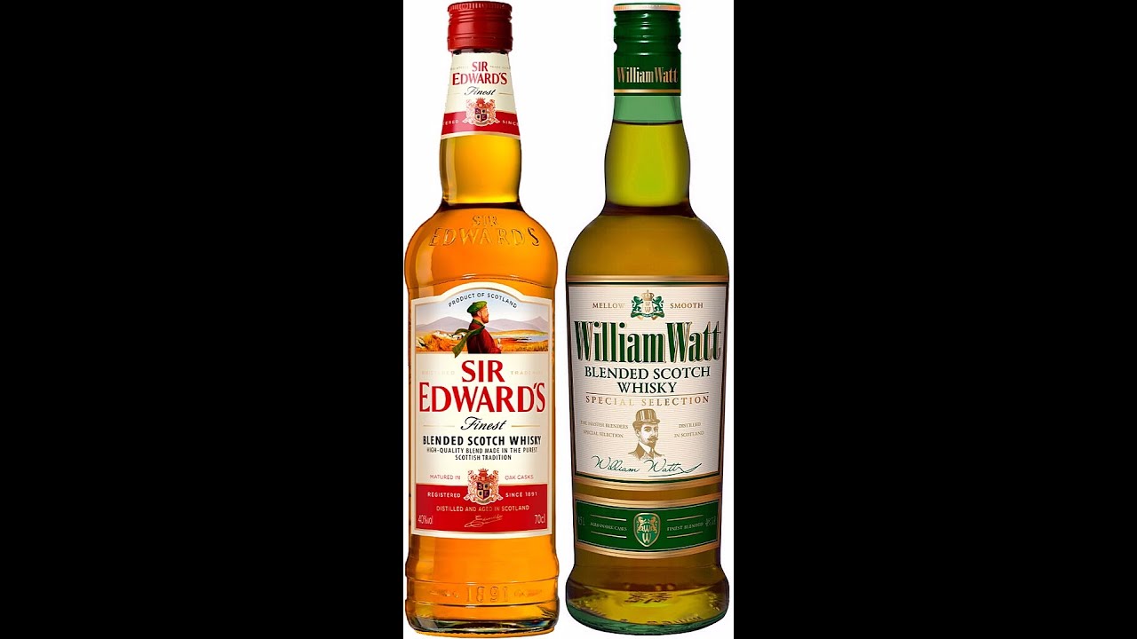 Сравнение Whisky Sir Edwards и Whisky William Watt.