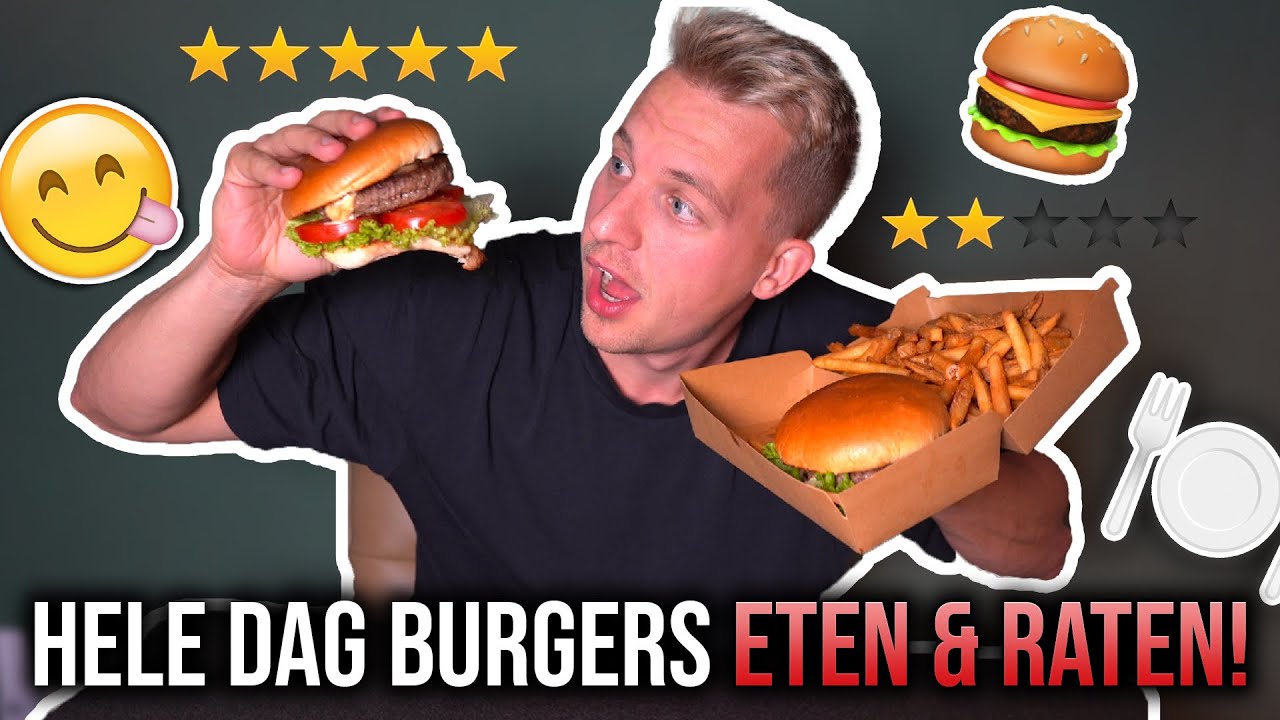 EEN HELE DAG ALLEEN MAAR BURGERS ETEN (& RATEN)!