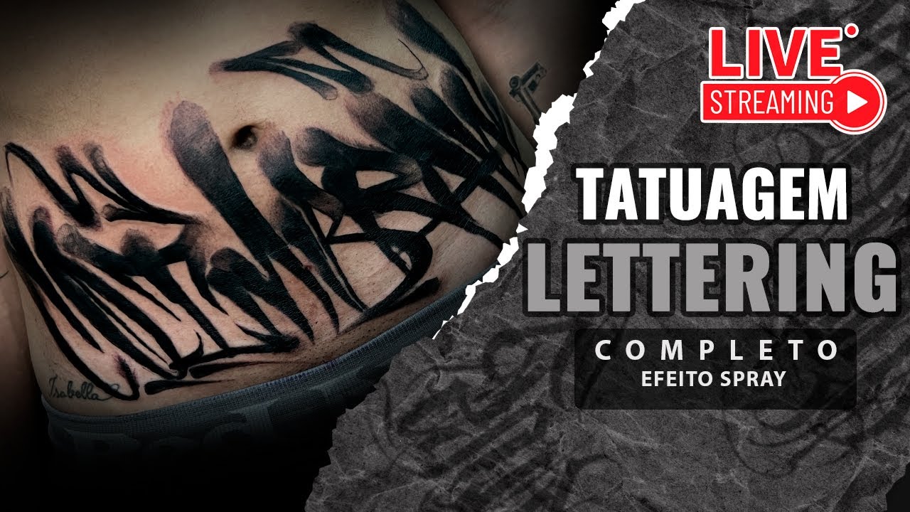 [PASSO A PASSO] - Spray Lettering Tattoo