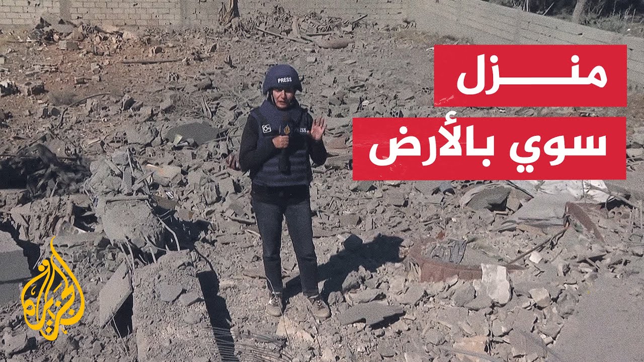 مراسلة الجزيرة ترصد آثار الدمار في بلدة الأنصار بمحيط بعلبك