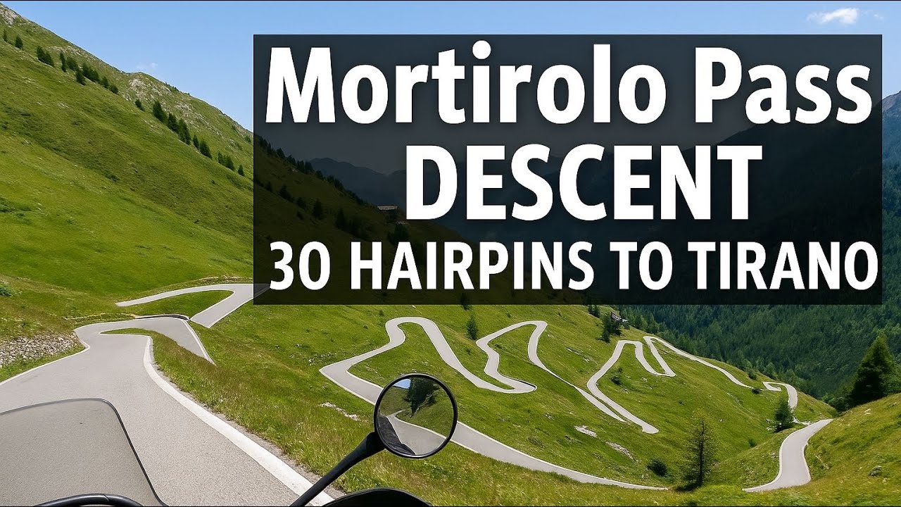Mortirolo Pass Descent – 30 Hairpins to Tirano (Motorcycle POV, No Music)