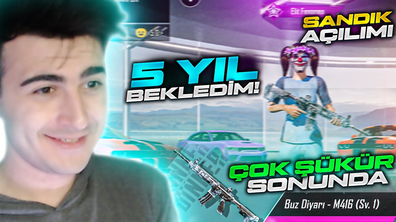 5 YIL BUGÜNÜ BEKLEDİM! SONUNDA BUZ DİYARI M416 ALDIM! PUBG MOBİLE CRYSTAL BLOOM SANDIK AÇILIMI