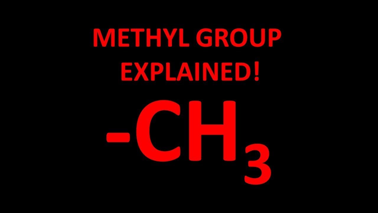 Methyl functional group explained!