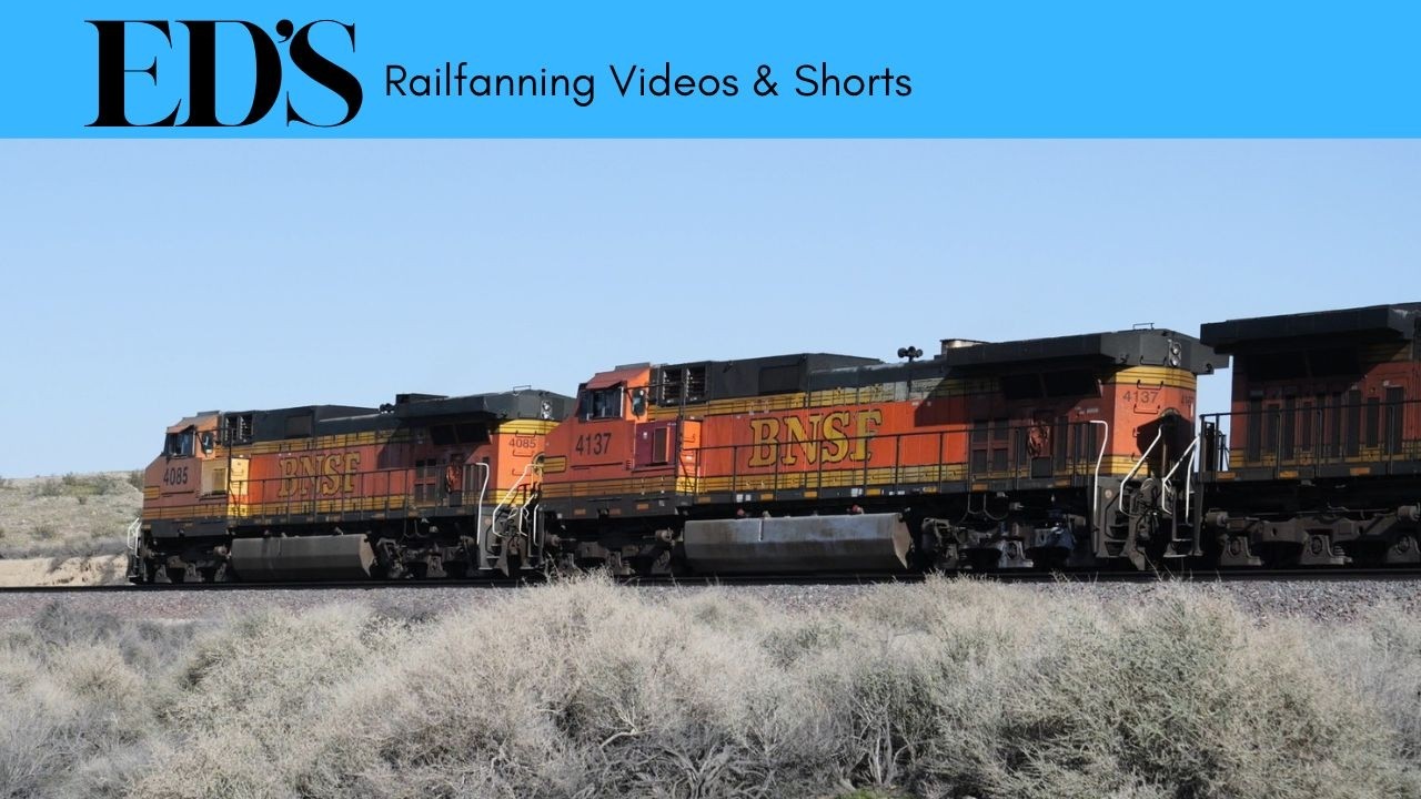 Giant BNSF 4085 Freight Train Loaded With Shipping Containers EB 2-7-2026