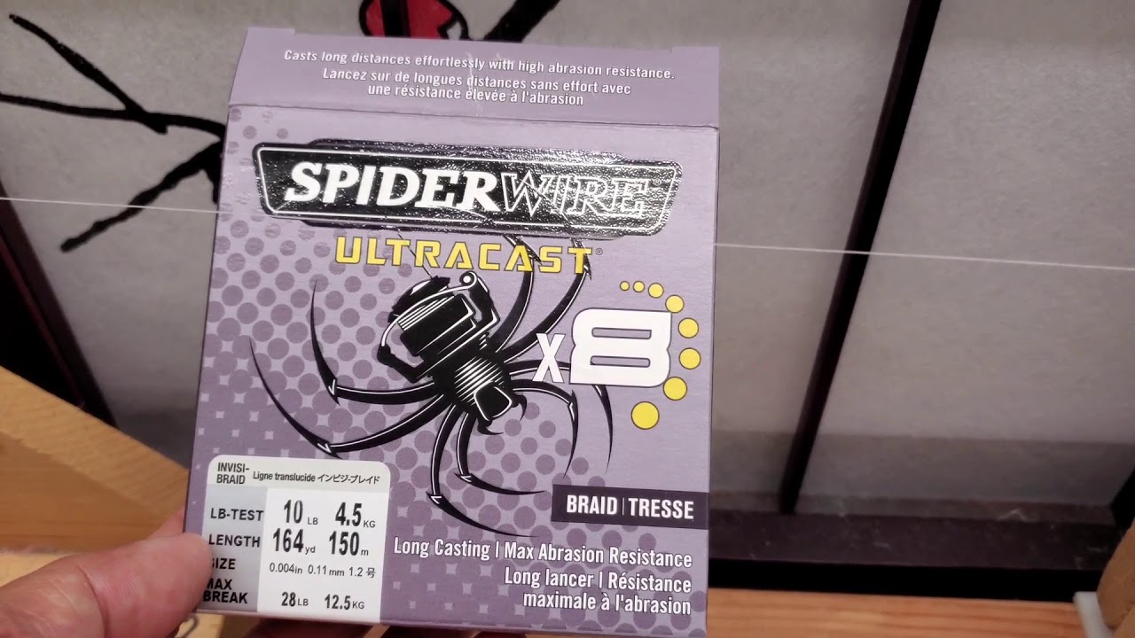 Spiderwire Ultracast Invisibraid 8X 10lb test ABS and FG knot test