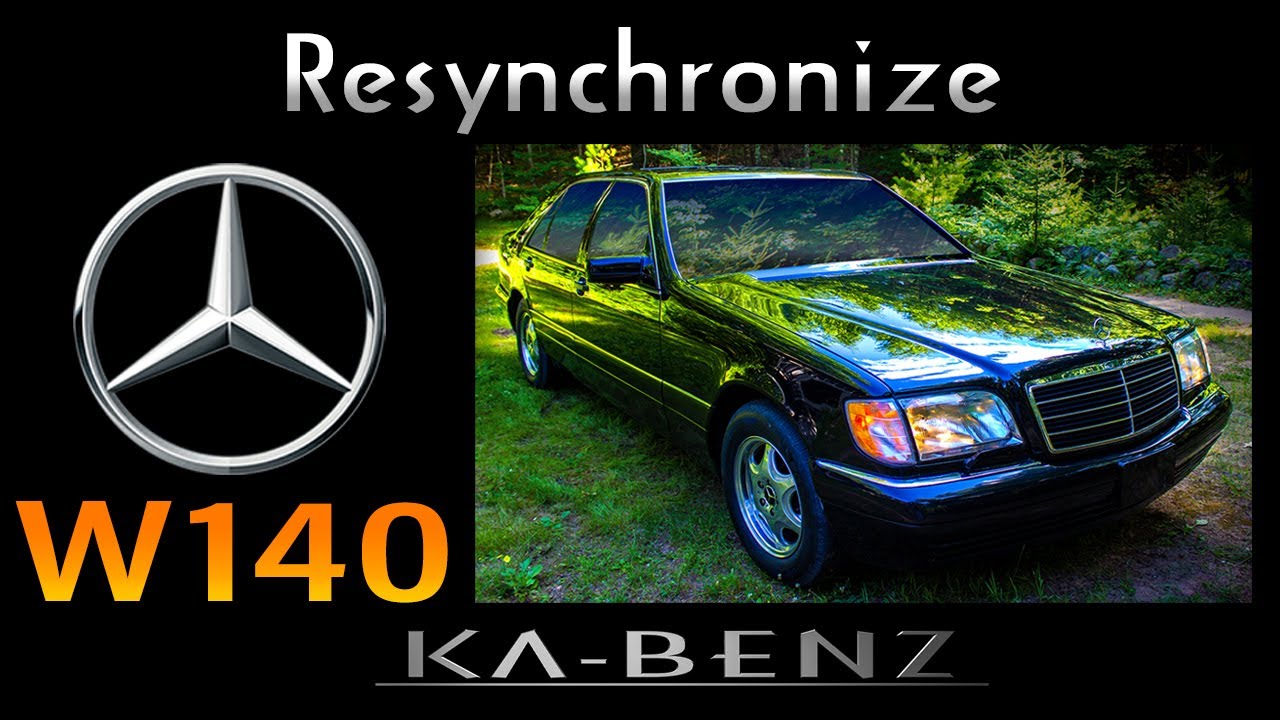 W140 Mercedes-Benz S-Class: Повторная синхронизация всех параметров после отключения аккумулятора.