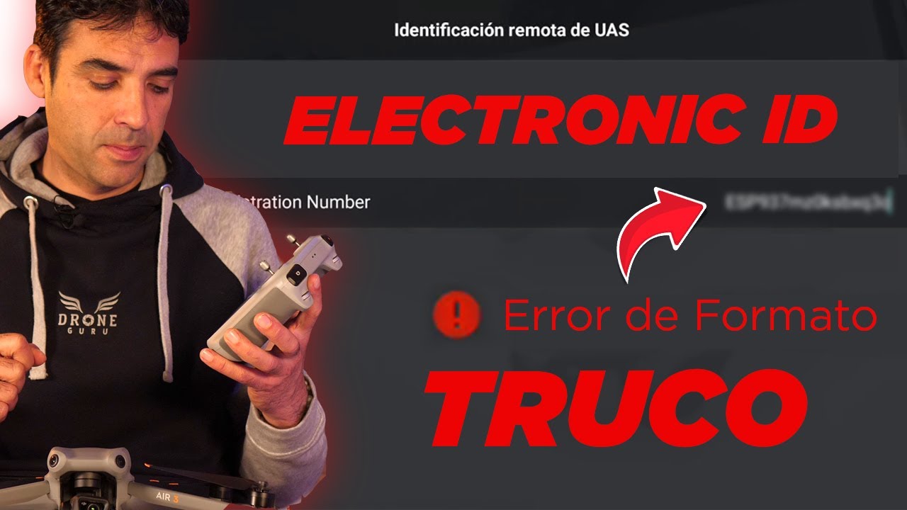 Truco para introducir el ID Identificador Remoto en tu dron