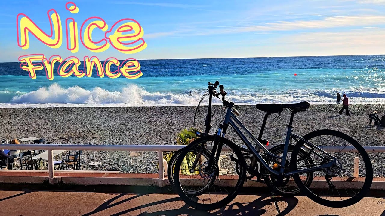 FRENCH RIVIERA January 2026 🌍 NICE The sea is rough. 🌊 🌴⛱️  Mediterranean atmosphere 🇫🇷 C&ocirc;te d'Azur