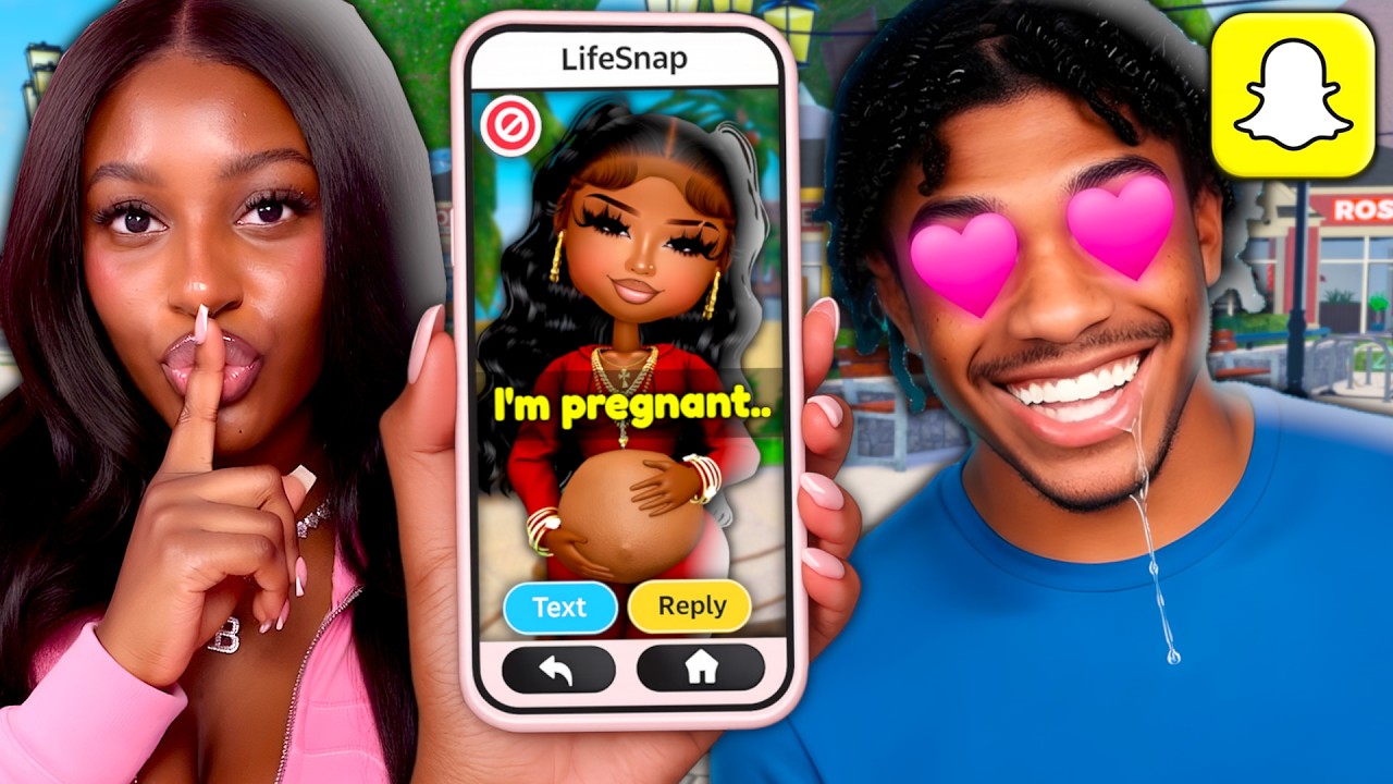 CATFISHING My BOYFRIEND As A REALISTIC PREGNANT BADDIE on Roblox SNAPCHAT... | LifeTogether RP