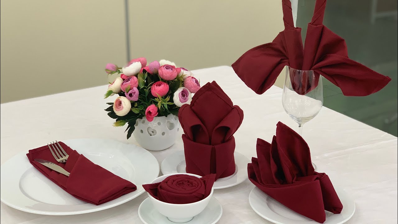 10 kiểu xếp khăn cơ bản phục vụ trong nhà hàng | Cao Đẳng FPT POLYTECHNIC HCM | Nhóm 5 - HM16302