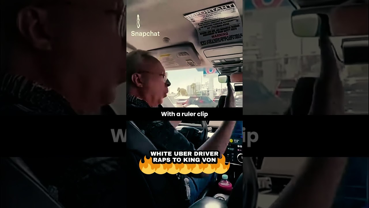 White Uber Driver Raps To King Von