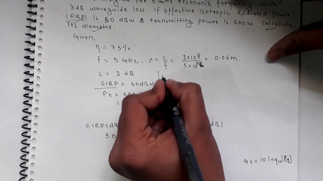 EIRP(Effective Isotropic Radiated Power) | ERP(Effective Radiated Power)  Numerical ✅✅