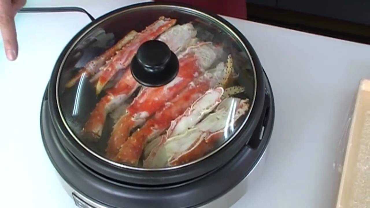 ボイルたらばがにのおいしい食べ方：ホットプレート
