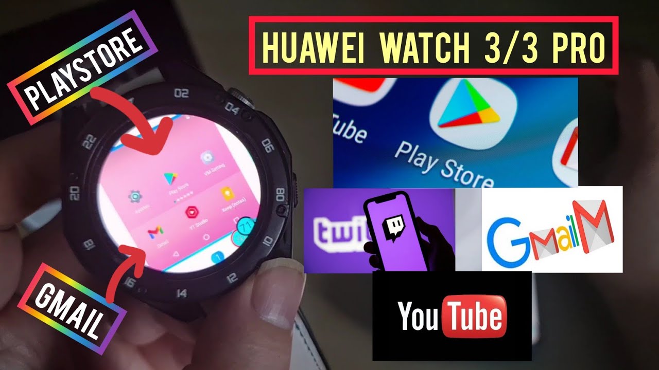 HUAWEI WATCH 3/3 PRO-¡¡ PLAY STORE NOVEDAD !!-APLICACIÓNES-YOUTUBE-GMAIL-HOTMAIL-TWITCH-ETC.ESPAÑOL.