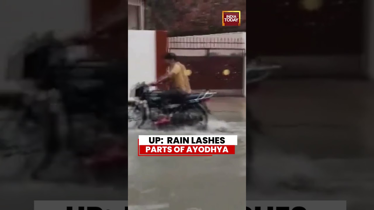 Monsoon Showers Lash Ayodhya As Rain Sweeps Parts Of Uttar Pradesh #ayodhya #rain