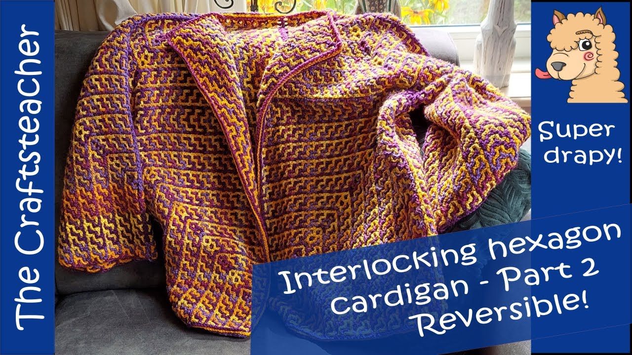 The Interlocking hexagon cardigan  Part 2