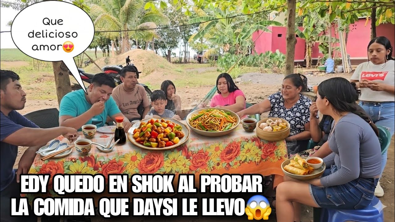 EDY Hasta Se Chupaba Los Dedos Con El Delicioso Almuerzo Que Su Esposa DAYSI Le Llevo😱