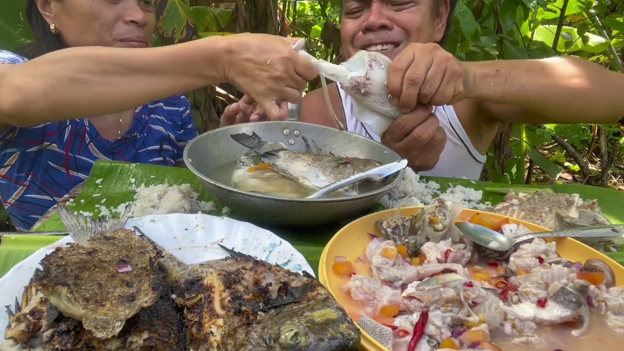 NAKAKATAKAM PAG KA GANITO LAGI ANG ULAM INIHAW SINABAW AT KINILAW NA SAMARAL (MUKBANG)
