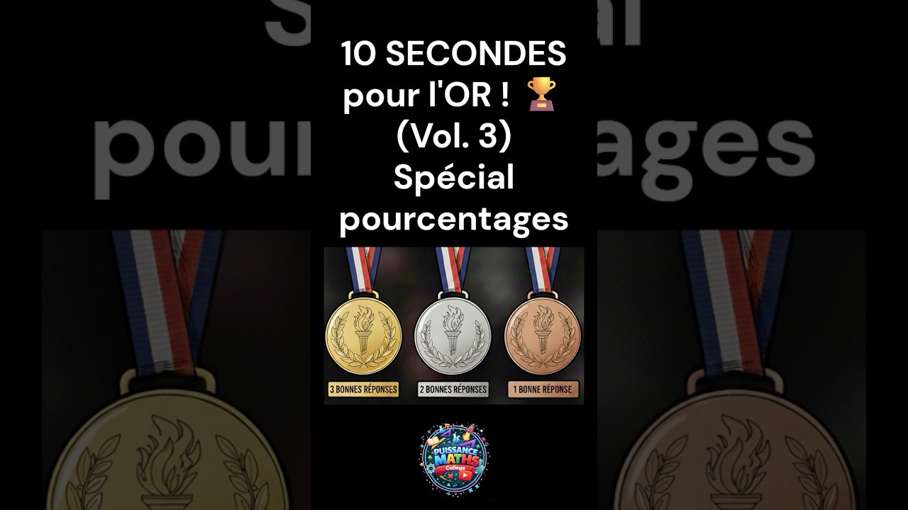 10 SECONDES pour l'OR ! 🏆 (Vol. 3) Sp&eacute;cial Pourcentages