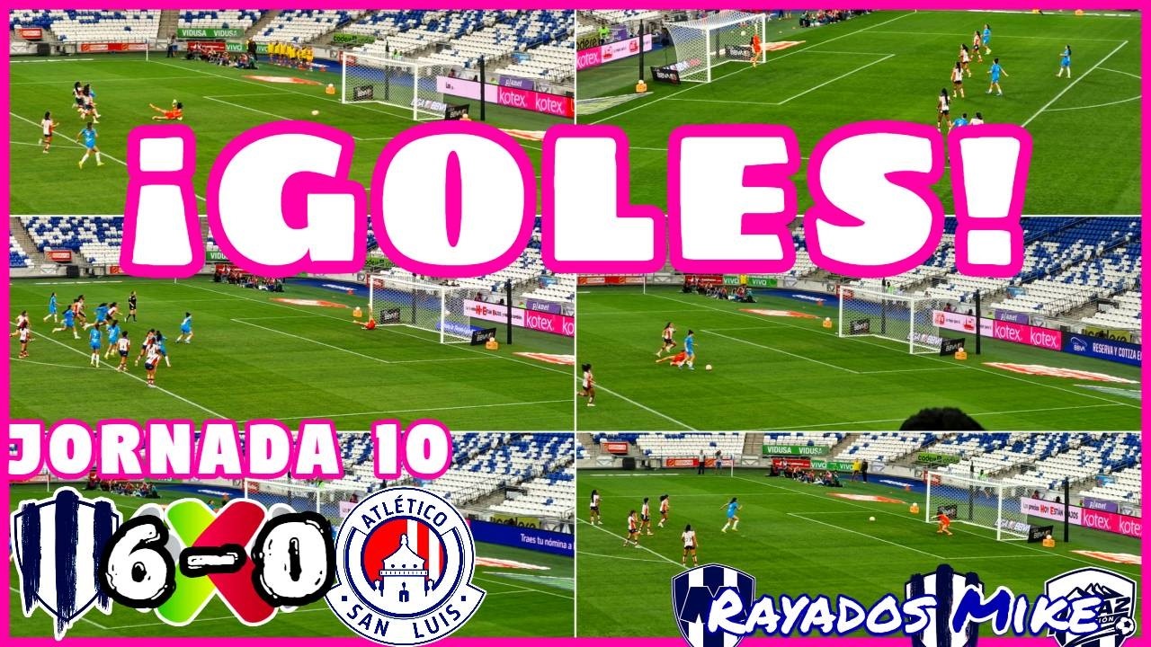 ¡LOS GOLES DEL MONTERREY! Rayadas 6-0 San Luis J10 MX Femenil Cl 2026 | Rayados Mike