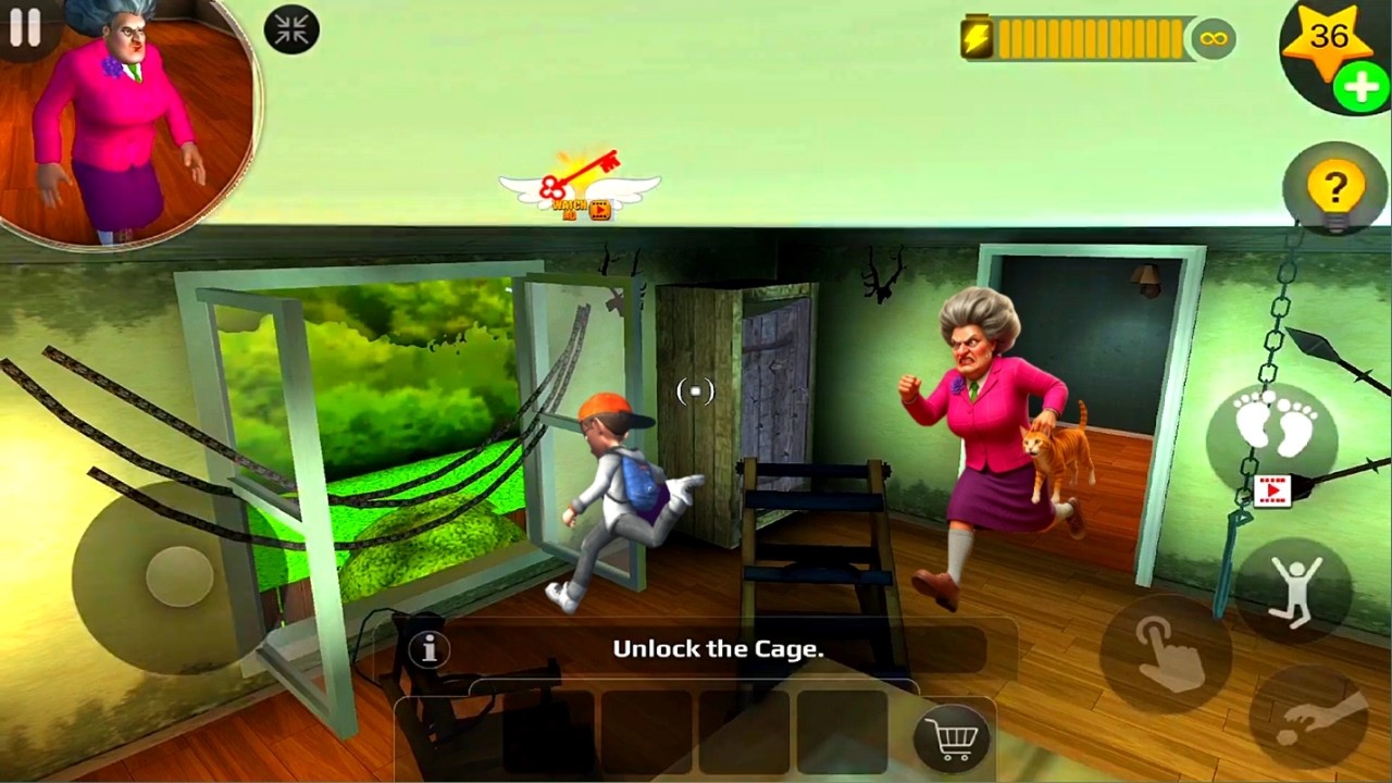 Scary Teacher 3D: Window Stealth Cat Rescue Challenge!