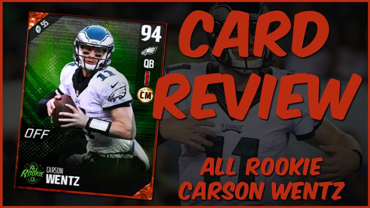 MUT 17 Card Review | All Rookie Carson Wentz Gameplay + Card Review