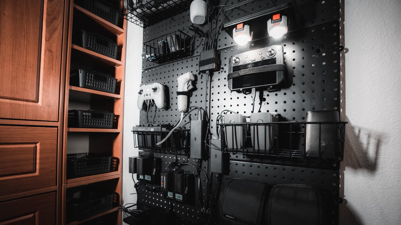 CAMERA CHARGING STATION | DIY Home Studio Organization