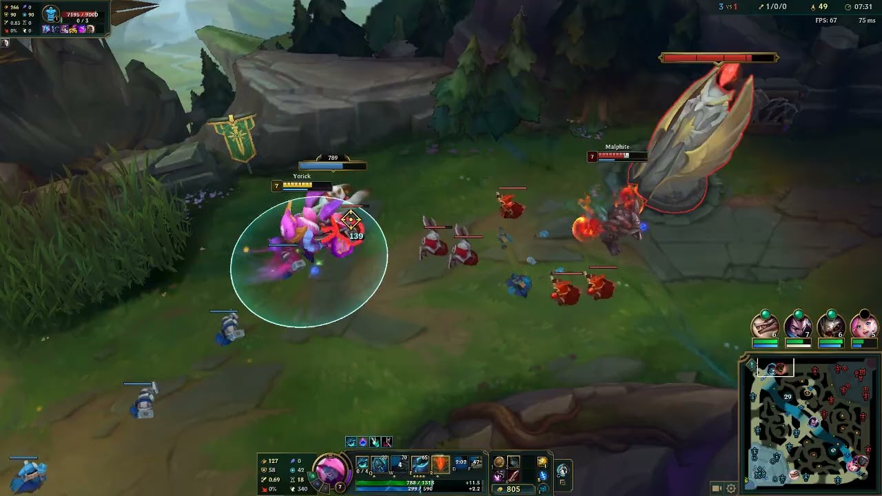 Yorick vs Malphite
