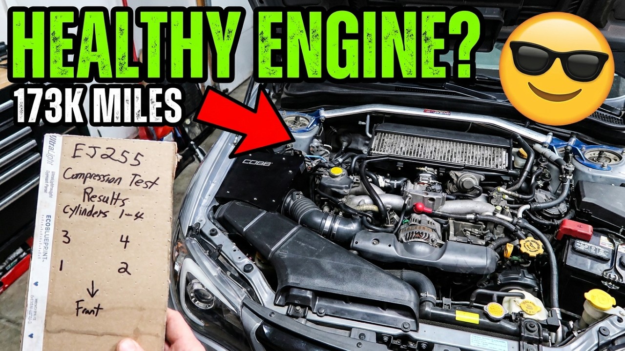 How To Compression Test a Subaru WRX! You Won’t believe this after 173,000 Miles!