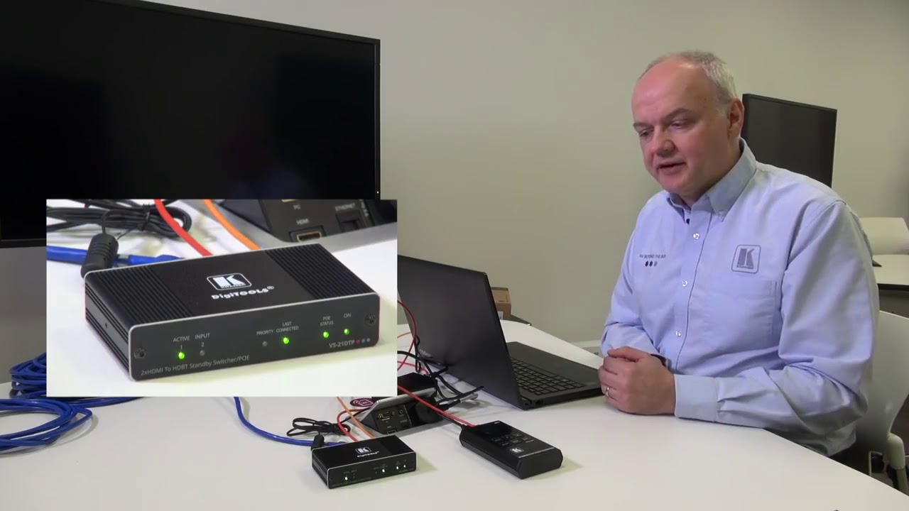Kramer VS-21DT and VS-21DTP 2x1 HDMI to HDBaseT Auto Switcher