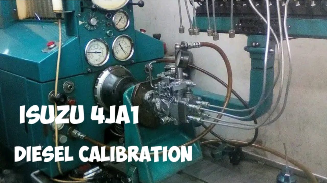 Isuzu 4ja1 injection pump diesel calibration