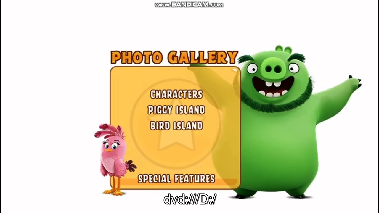 The Angry Birds Movie DVD Menu Walkthrough